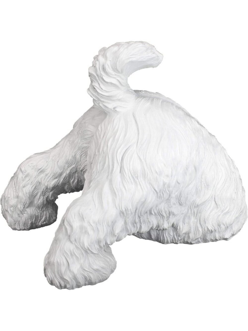 Highland Terrier Digging Dog Statue - Charming Garden Decor & Pet Lover Gift